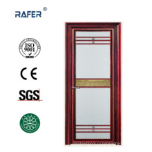Новый дизайн и высокое качество алюминиевые стеклянные двери с золотым поясом (РА-G049)